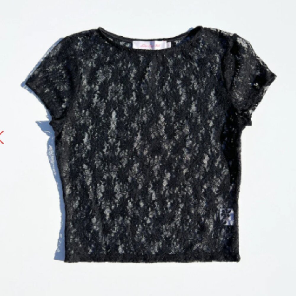 Alex Lace Tee LISA SAYS GAH - CAVIAR LACE